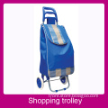 Fashion customizable folding wheeled rolling shopping trolley cart bag